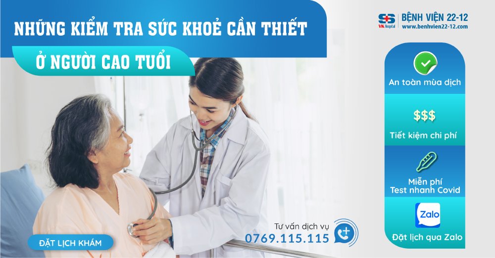 Bệnh viện 22-12 | Khám sức khỏe cần thiết ở người cao tuổi