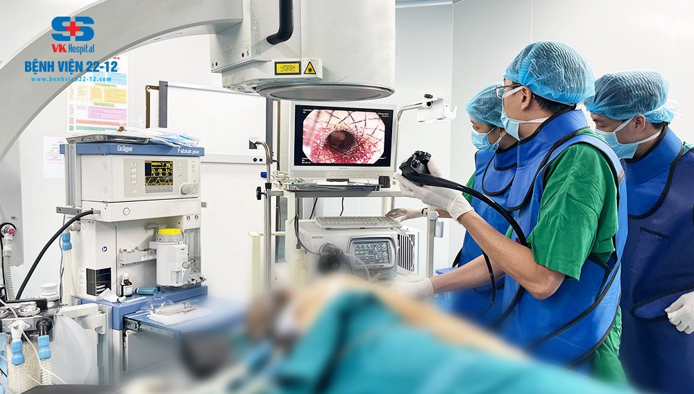 Bệnh viện 22-12 | Nội soi can thiệp đặt stent chữa ung thư thực quản