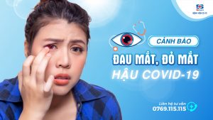 đau mắt đỏ mắt hậu covid