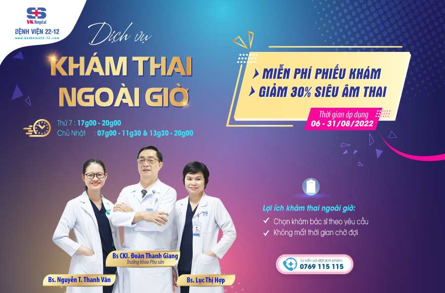 Bệnh viện 22-12 | Khám thai ngoài giờ Bệnh viện 22-12 | Khám thai ngoài giờ