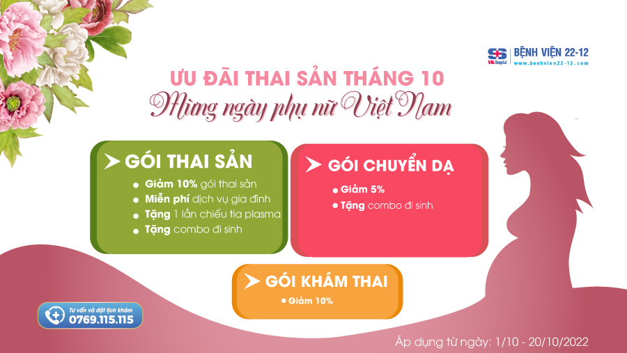 Bệnh viện 22-12 | Ưu đãi thai sản tháng 10 Bệnh viện 22-12 | Ưu đãi thai sản tháng 10