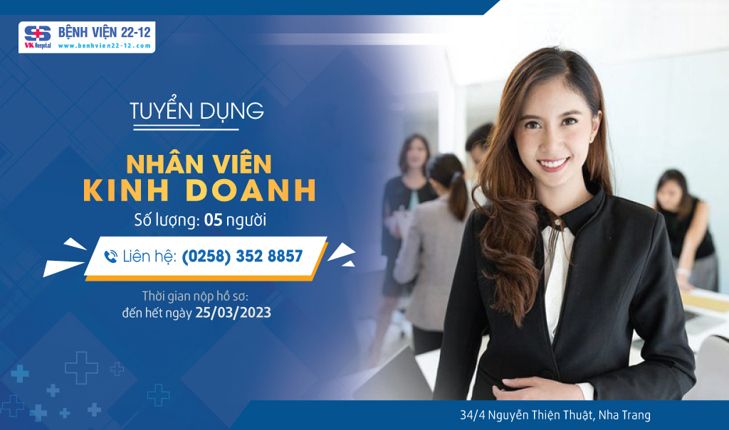 Bệnh viện 22-12 | Tuyển dụng nhân viên kinh doanh