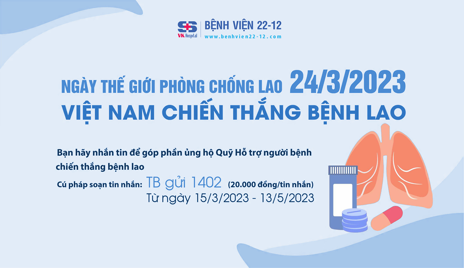 Bệnh viện 22-12 | Ngày thế giới phòng chống lao Bệnh viện 22-12 | Ngày thế giới phòng chống lao