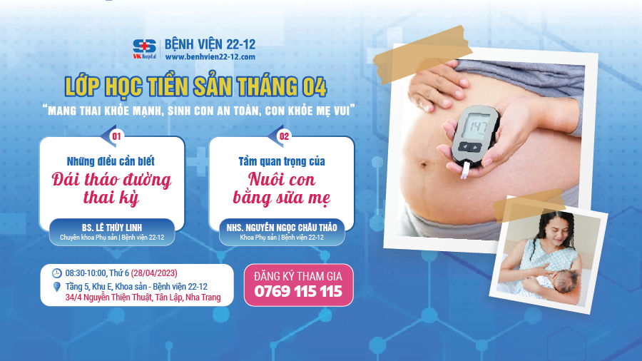 Bệnh viện 22-12 | Lớp học tiền sản tháng 4