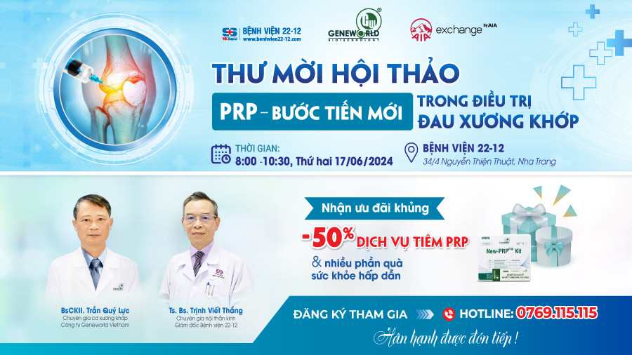 Bệnh viện 22-12 | Thư mời hội thảo Cơ xương khớp Bệnh viện 22-12 | Thư mời hội thảo Cơ xương khớp
